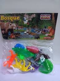Figuras de animales del bosque 001.0115, set didáctico de plástico no tóxico para maquetas escolares, disponible en Monterrey