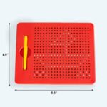 Pizarra magnética Magpad roja con lápiz para dibujo y preescritura modelo 954561 XMAJO.