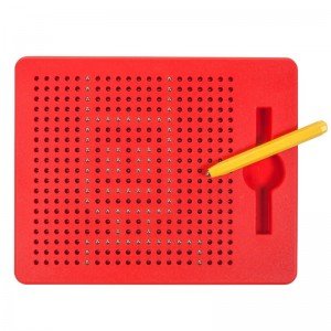 Pizarra magnética Magpad roja con lápiz para dibujo y preescritura modelo 954561 XMAJO.
