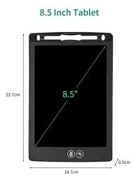 Tableta LCD de escritura Y11390 monocolor 8.5 pulgadas con trazo verde, pizarra digital borrable para niños de 3 a 10 años