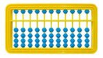 Ábaco japonés Soroban 493349 de plástico para matemáticas y cálculo mental infantil