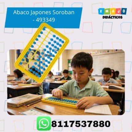 Ábaco japonés Soroban 493349 de plástico para matemáticas y cálculo mental infantil