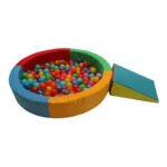 Alberca de pelotas redonda para niños 501850 de 120 cm de diámetro