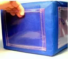 Dado didáctico con bolsitas transparentes 171817 de vinil con relleno de hule espuma