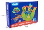 Juego de equilibrio de madera para niños 008354 en forma de cocodrilo