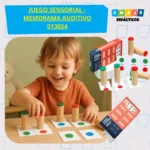 Memorama de sonidos 013654 de madera con tres sonidos distintos para discriminación auditiva